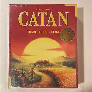 Settlers of Catan Board Game.  New, Factory Sealed.  25 Year Edition.